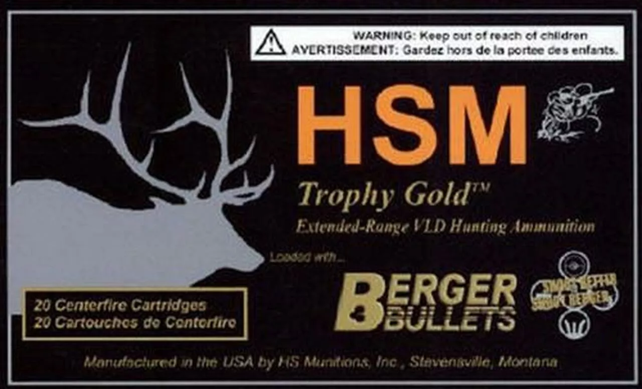 HSM Trophy Gold 300 Rem Ultra Mag 168gr, BTHP, 20rds