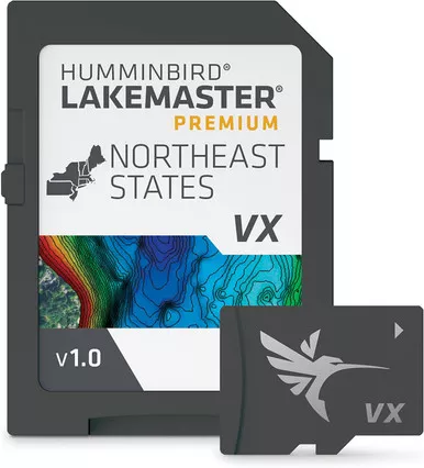 Humminbird LakeMaster Premium Northeast V1 One Boat Network VX Techn USED