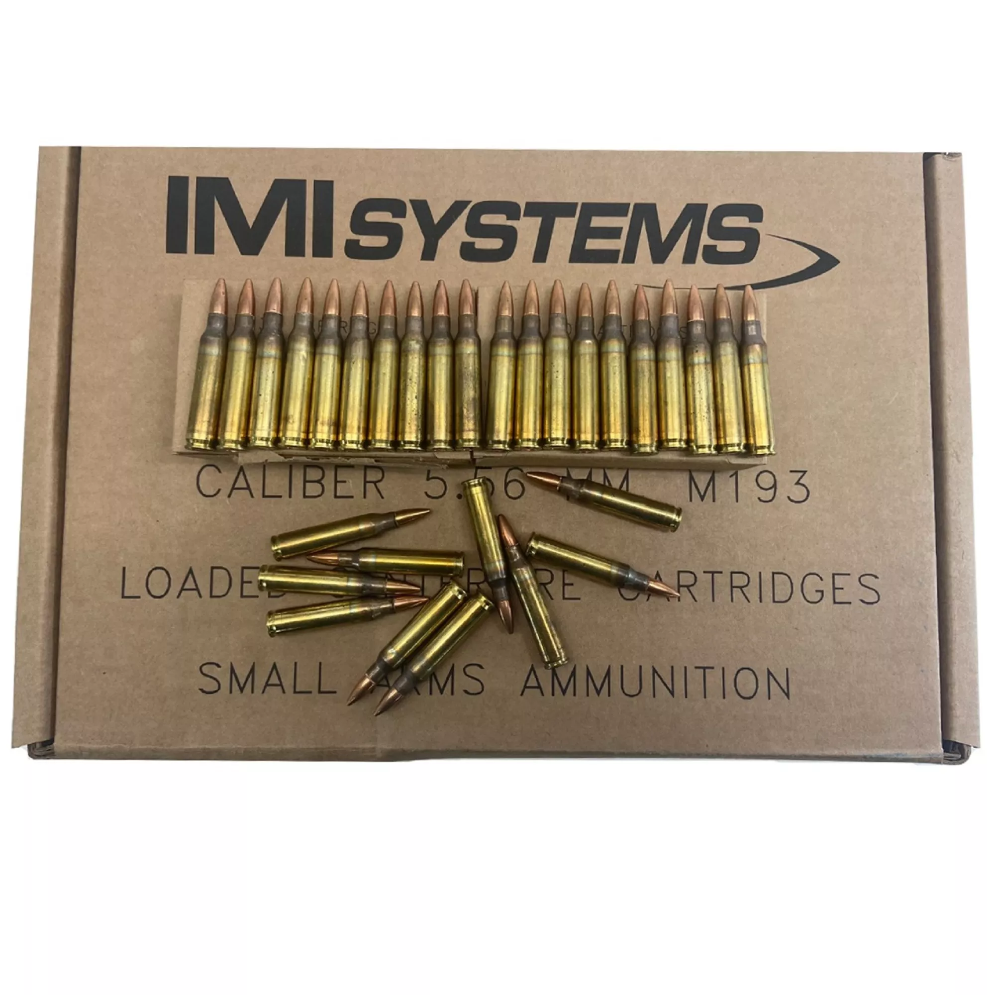 IMI 5.56x45 Ammo M193 55gr FMJ Ammo 5.56x45mm Ammunition 5.56 Nato Ammo 30rd box