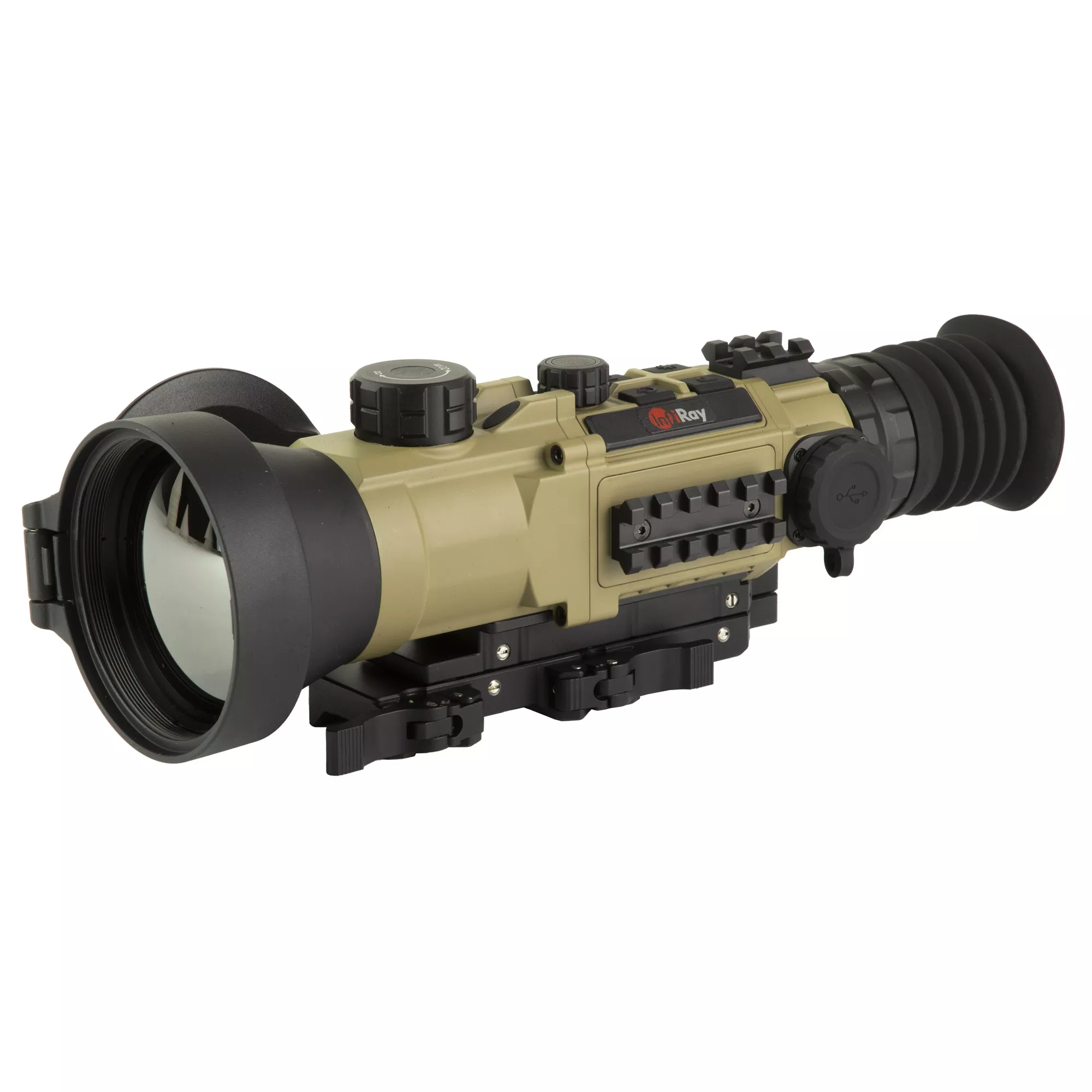 InfiRay Outdoor HYH75W RICO Hybrid 640 Thermal Black 4x75mm Multi- 1 BDC/1 DIY/7 Static Reticle, 8x Zoom, 640x512, 12 Microns, 50 Hz Resolution