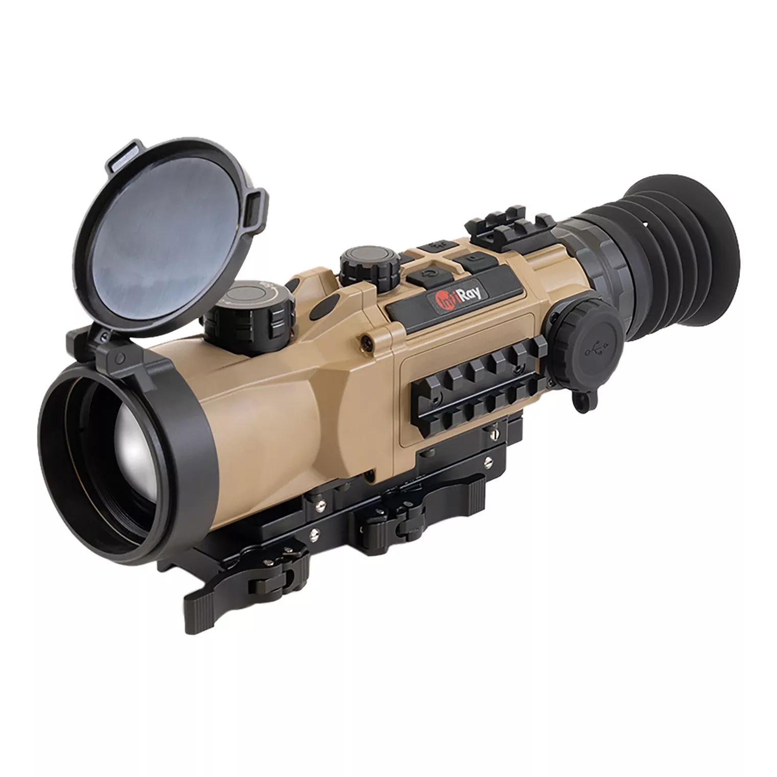InfiRay Outdoor HYL50W RICO Hybird Thermal Black/Flat Dark Earth 3x 50mm Multi- 1 BDC/1 DIY/7 Static Reticle 8x Zoom 384x288, 12 Microns, 90 Hz Resolution