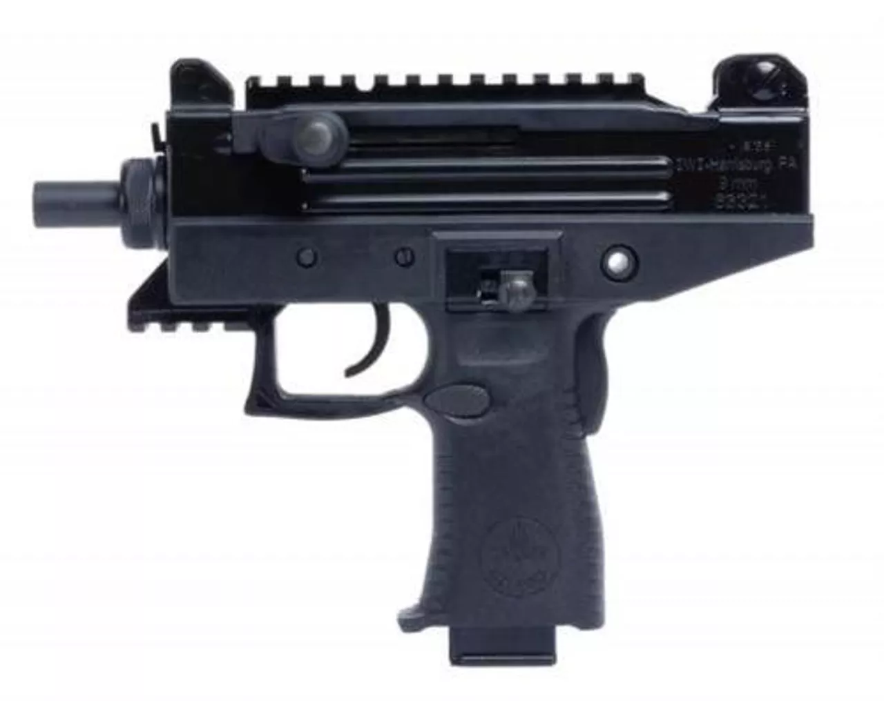 IWI US, Inc, Uzi Pro, 9mm, 4.5″ Barrel, Polymer Frame, Black, Adjustable Sights, Stabilizing Brace, 2 Magazines, 1-20Rd & 1-25Rd