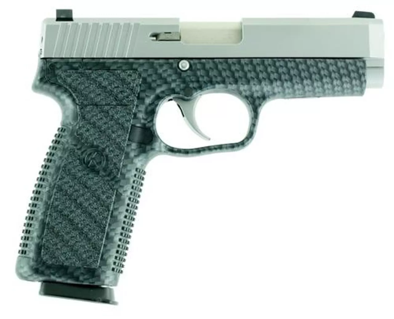 Kahr Arms CT9 9mm, 3.6″ Barrel, 7rd, Carbon Fiber Print Frame, Stainless Steel