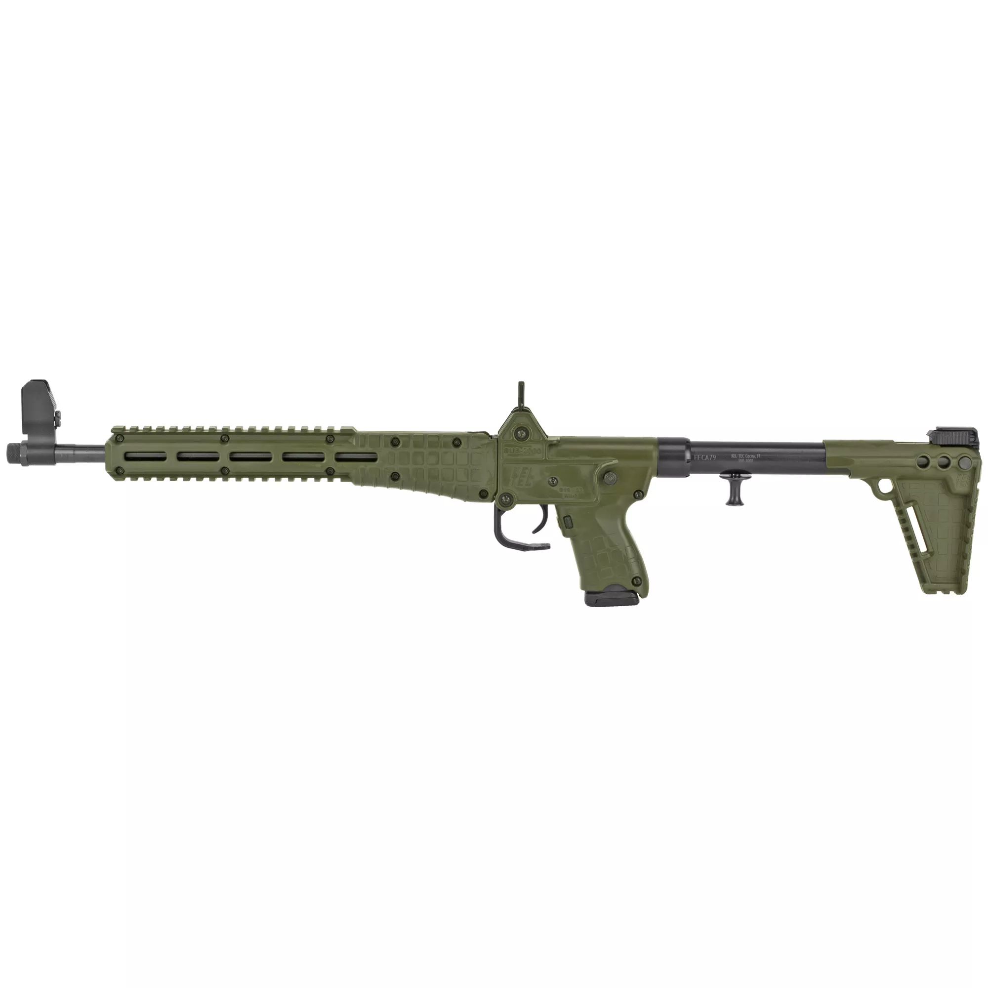 Kel-Tec SUB2K9GLK19BGRNHC Sub-2000 9mm Luger 15+1 16.25” Black Steel Barrel, OD Green Polymer Receiver, OD Green Synthetic Adjustable Stock, OD Green Polymer Grip