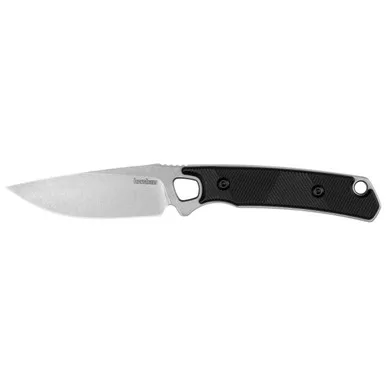 Kershaw Steppe Fixed Blade Knife 3.55" D2 Blade Black/Silver