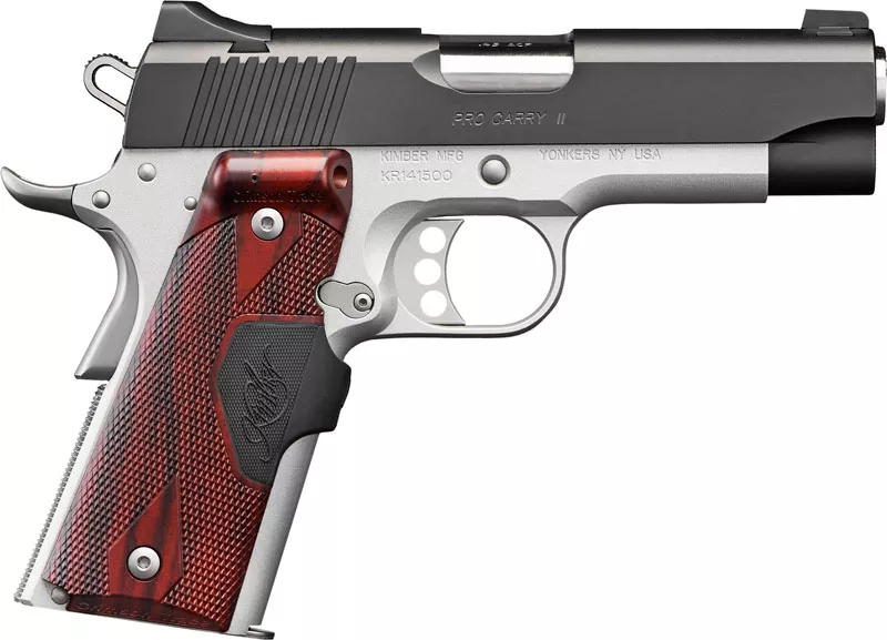 Kimber 1911 Pro Carry II 45 ACP Pistol with Laser Grips
