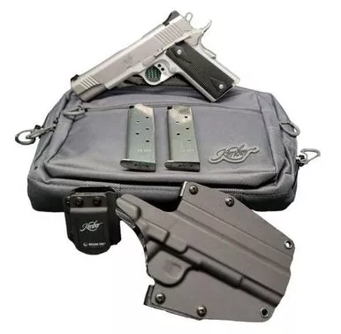 Kimber 1911 Stainless LW .45 ACP 5" BBL OR W Holster Range Bag 7+1 3700826