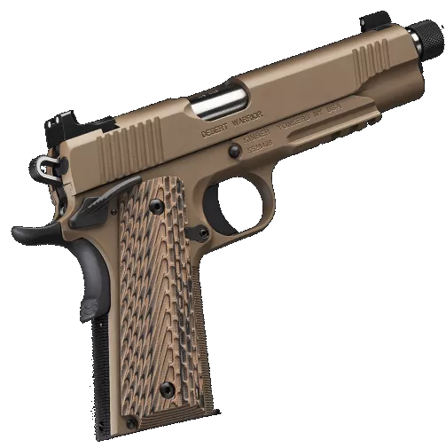 Kimber Desert Warrior Threaded for Suppression 1911 .45 ACP 5-1/2" w/Tritium Night Sights Desert Tan Semi-Automatic Pistol #3000237