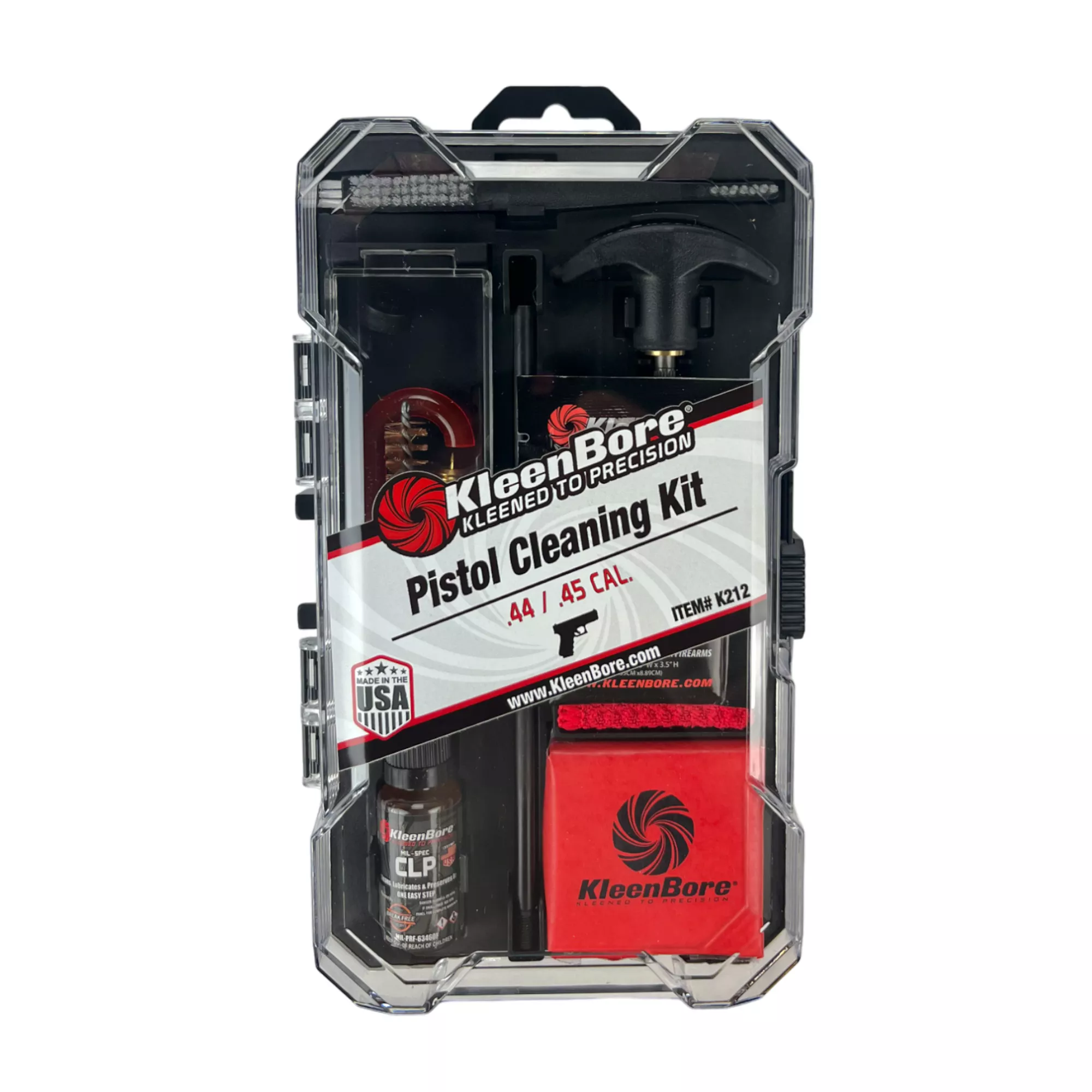 KleenBore K212 Classic Cleaning Kit .44/ .45 Cal Handgun