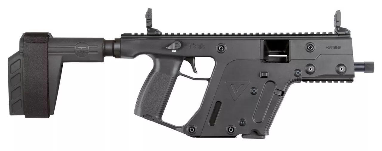 Kriss Vector SDP-SB 9mm, 5.5″ Barrel, SBX-K Brace, Black, Glock Style Mags, 17rd