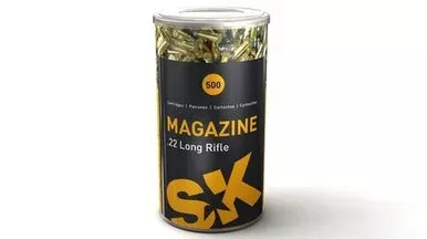 Lapua SK 22LR Magazine 22 LUSK420121 40 gr LRN Can 500 rounds