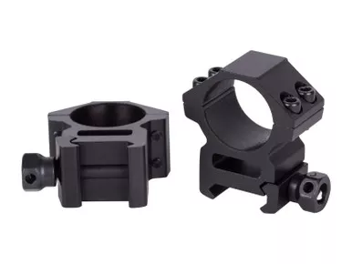 Leapers Premium 1" Rings, Medium, Weaver Mount, See-Thru
