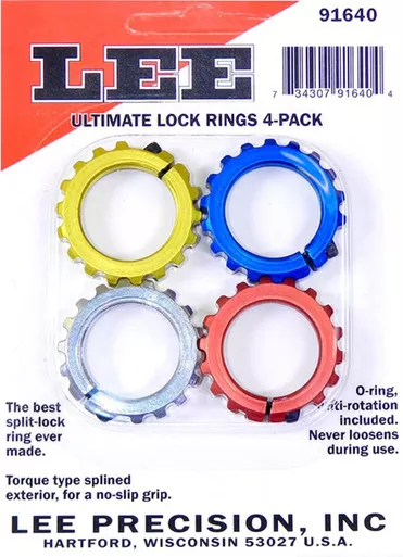 Lee Precision 91640 Ultimate Lock Rings 4 Pack