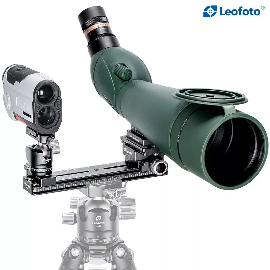 Leofoto Binocular Rangefinder Rail Kit – With fixed 2nd mount (FDM-01)