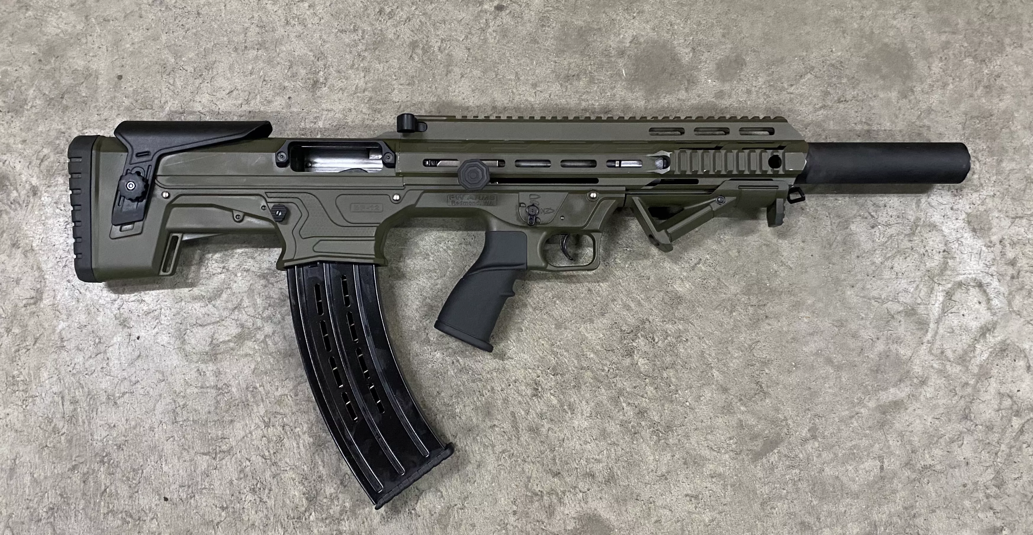 Like New Panzer Bullpup AR12 OD Green 12 Ga Shotgun 10 Round