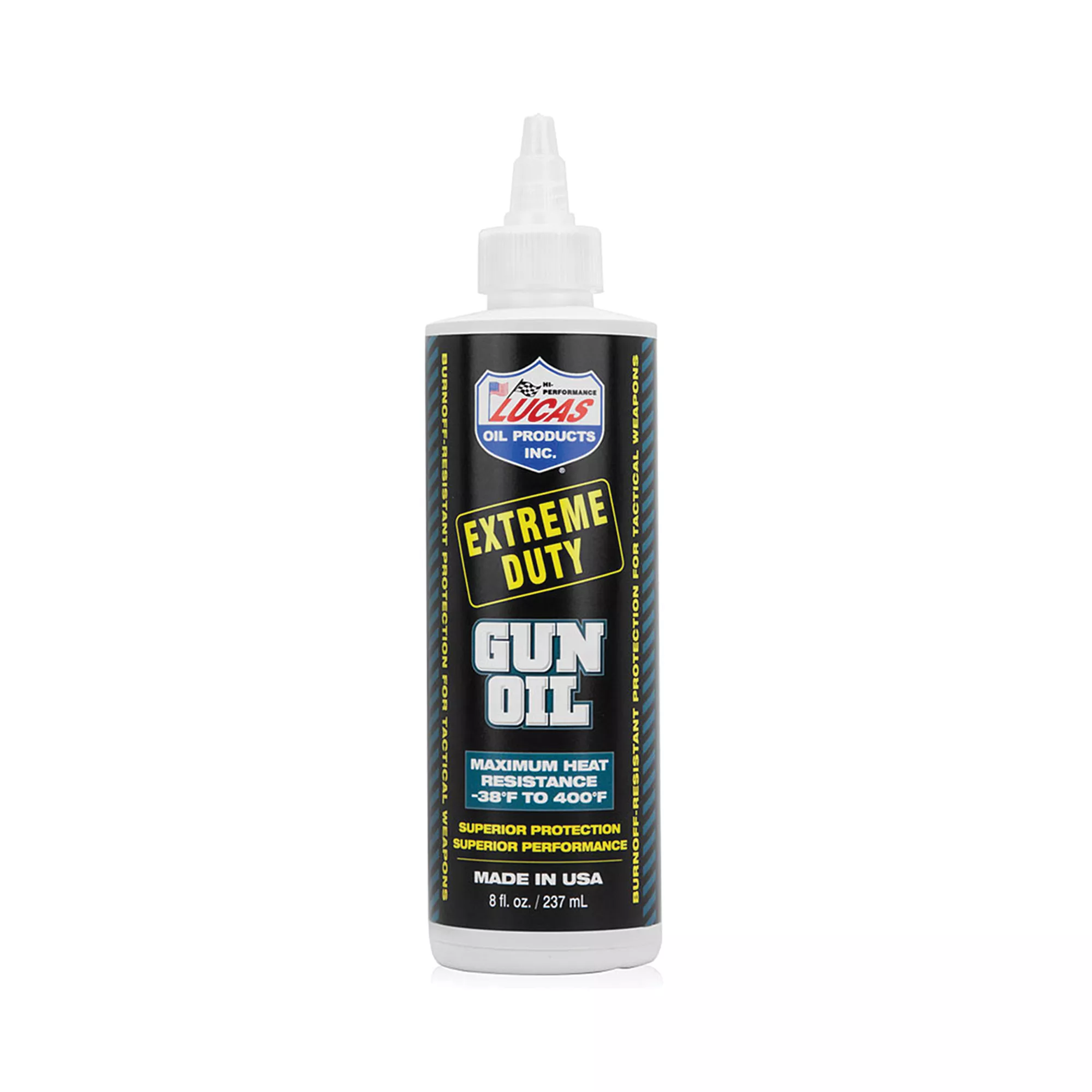 Lucas Oil 10870 Extreme Duty Gun Oil Against Heat, Friction, Wear 8 oz Squeeze Bottle