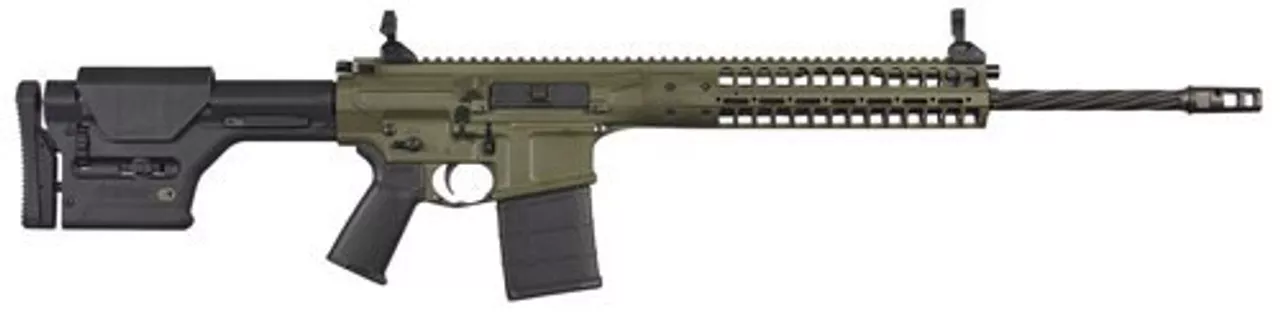LWRC R.E.P.R, CA Legal, .308/7.62, 20″ Barrel, 10rd, MagPul PRS Stock, OD Green