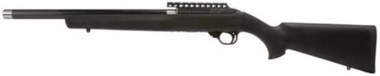 Magnum Lite Graphite 22LR 17″ Graphite Barrel French Grey Finish Hogue Overmolded Stock 10 Round