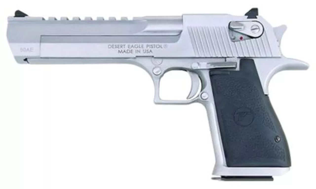 Magnum Research Desert Eagle Mk XIX 44Mag 6″ Barrel, Black Synthetic Brushed Chrome, 8rd