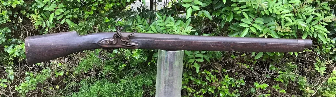 A Massive French & Indian – American Revolutionary War Period Flintlock Wall Gun