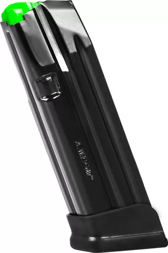 Mec-Gar 9mm Magazine Fit Glock 19 Black Steel/Polymer 18 Rounds MGG191800A