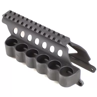 Mesa Tactical SureShell 6-Shell 12 Gauge Shotshell Carrier with Rail