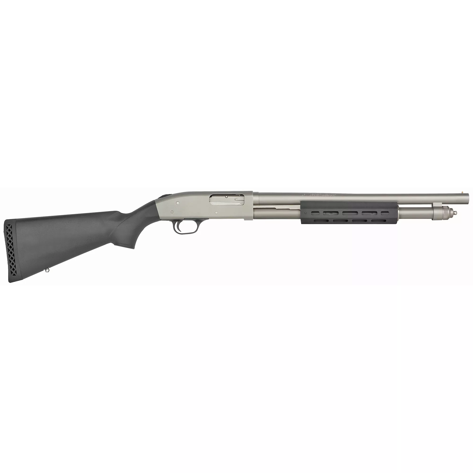 Mossberg 50767 590A1 Tactical 12 Gauge 3” 6+1 18.50” Cylinder Bore Barrel Silver Marinecote Rec Black Synthetic Stock Right Hand Includes M-LOK Handguard