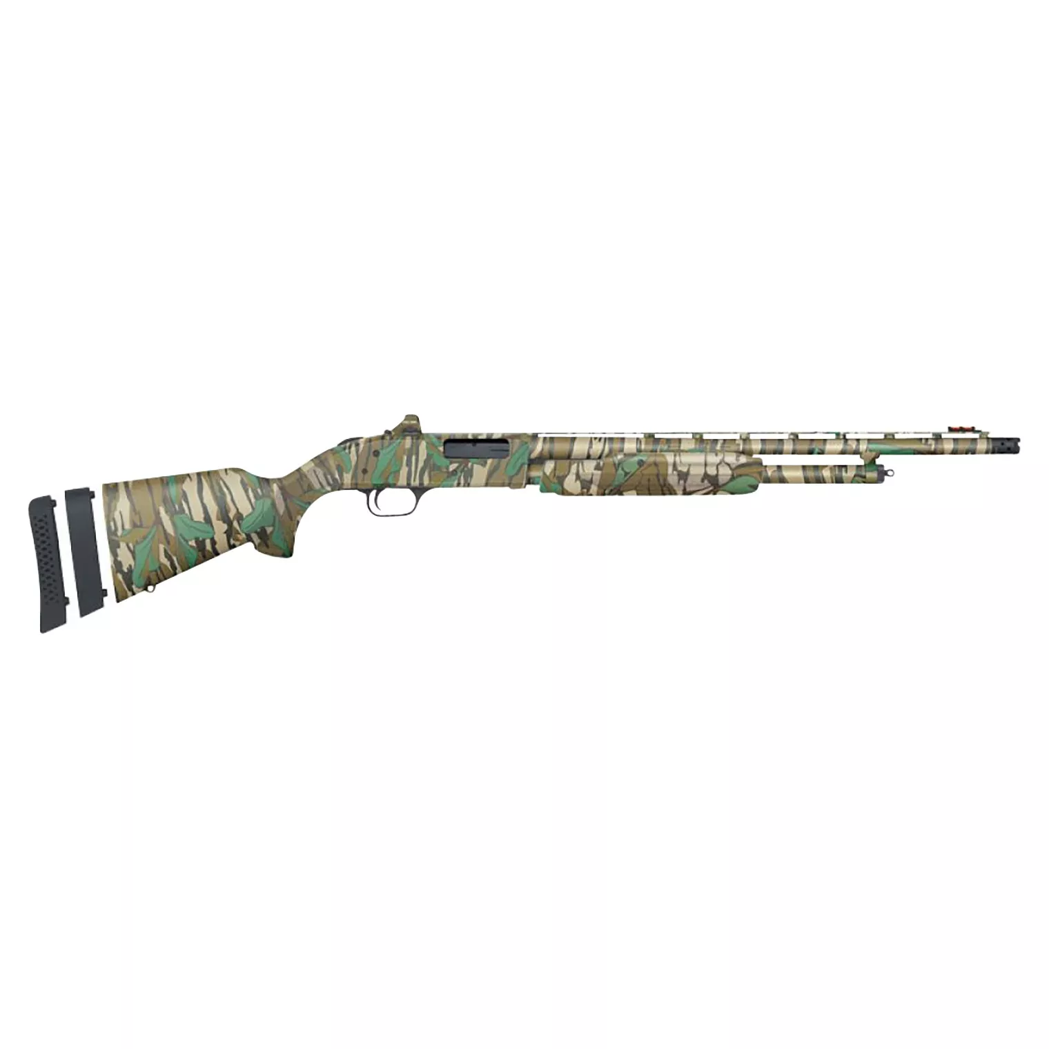 Mossberg 54684 500 Super Bantam Turkey 20 Gauge 5+1 3” 20”, Mossy Oak Green Leaf, Optic Cut Rec, Synthetic Stock with Adj. Shims, XF Turkey Choke, Includes Holosun Red Dot