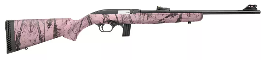 Mossberg International 37076 702 Plinkster 22 LR 10+1 18″ Pink Marble Blued Right Hand
