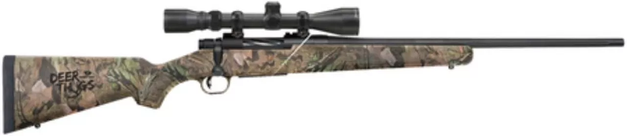 Mossberg Patriot Deer Thug Bolt Action Rifle .243 Win, 22″ Fluted, 5 RD, Mossy Oak Break Up