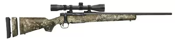 Mossberg Patriot Youth Super Bantam 7mm-08 Rem 5+1 20″ 3-9x40mm TrueTimber Strata Fixed w/Adjustable LOP Stock Blued Right Hand