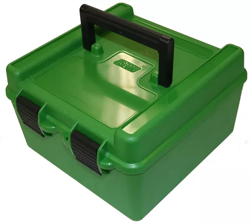 MTM Deluxe Ammo Box – 100 Rounds – Blue