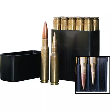 MTM Slip Top Ammo Box 50 BMG 10-Round Plastic Black