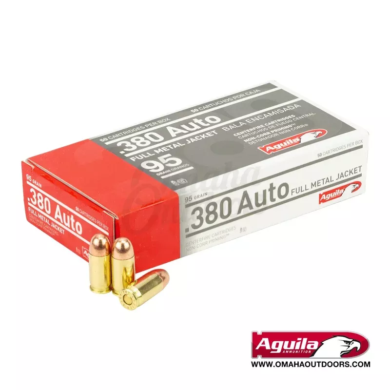 MUNITIONS AGUILA .380 AUTO 95GR