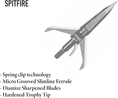 New Archery Products Spitfire 3-Blade Front-Deploying Mechanical Broadhead