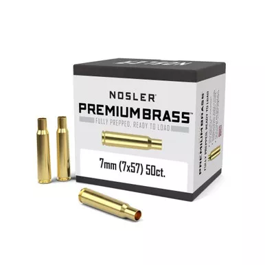 Nosler Custom 7x57mm Mauser (7mm Mauser) Brass Box of 50