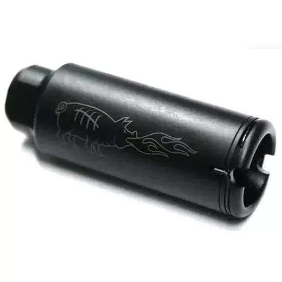 Noveske 5000520 KX5 Flash Suppressor 7.62mm 1.2″ Dia 5/8×24 tpi Black Nitride