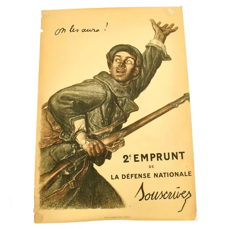 Original French WWI We shall get them! Propaganda Poster by Abel Faivre