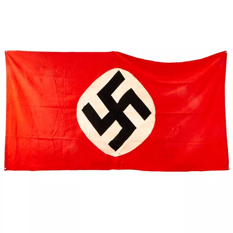 Original German WWII Large Panzer Tank & Vehicle Identification Flag – 38″ x 72″