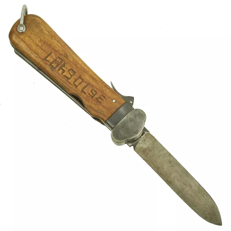 Original German WWII Luftwaffe Take Down Fallschirmjäger Gravity Knife with Solingen RB Number