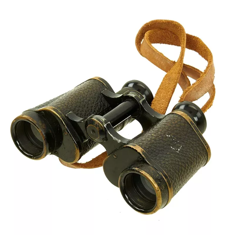 Original German WWII Spindler & Hoyer 6×30 Dienstglas Binoculars with Neck Strap