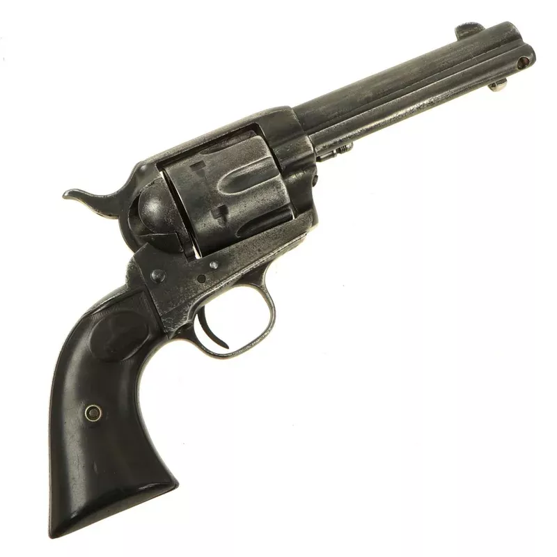 Original U.S. Antique Colt Frontier Six Shooter .44-40 Revolver with 4 3/4″ Barrel made in 1891 – Serial 142851