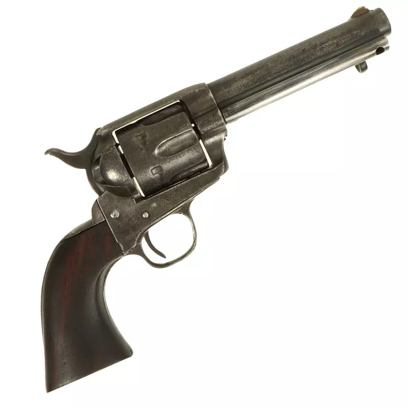 Original U.S. Colt .45cal Single Action Army Revolver made in 1878 with Inlaid Indian Head Penny – Serial 43437
