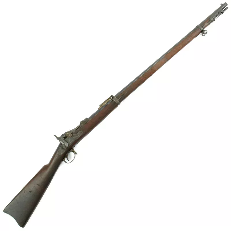 Original U.S. Springfield Trapdoor Model 1884 Round Rod Bayonet Rifle made in 1893 – Serial No 558892