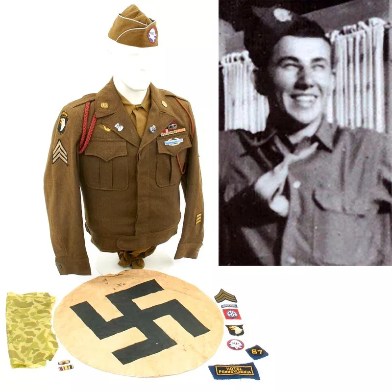Original U.S. WWII 101st Airborne 506th PIR Named Uniform Grouping – Band of Brothers