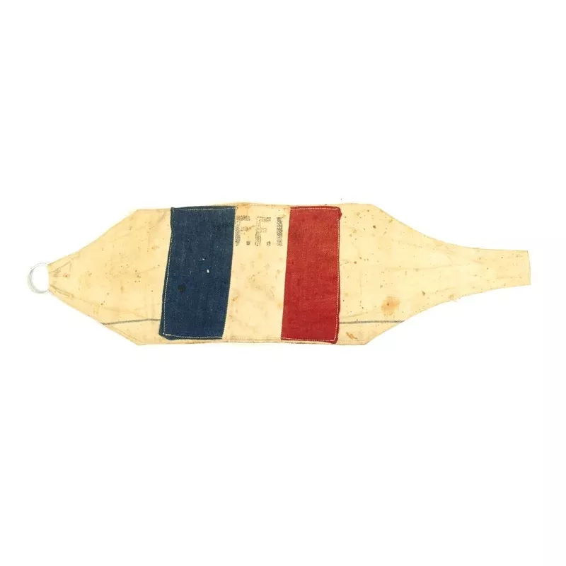 Original WWII Free French Resistance FFI Armband