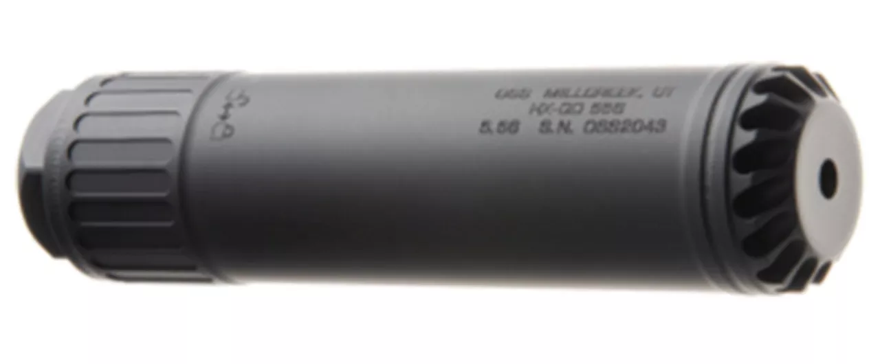 OSS HX-QD 556 5.56/.223, 6.4″ Length, Flow-Baffle/Flow-Through, Black