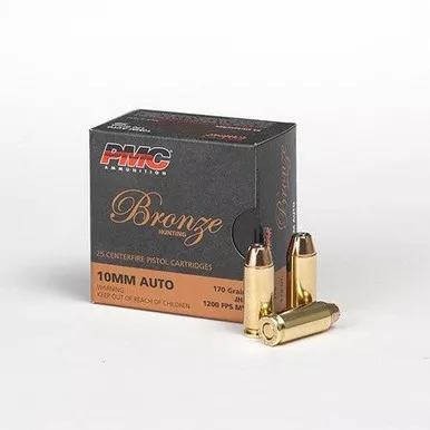 PMC Ammunition 10mm Auto Ammo 170 Grain JHP Box of 25