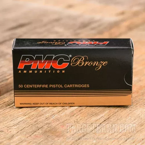PMC Bronze 10mm Auto Ammunition – 50 Rounds of 200 Grain FMJ-TC