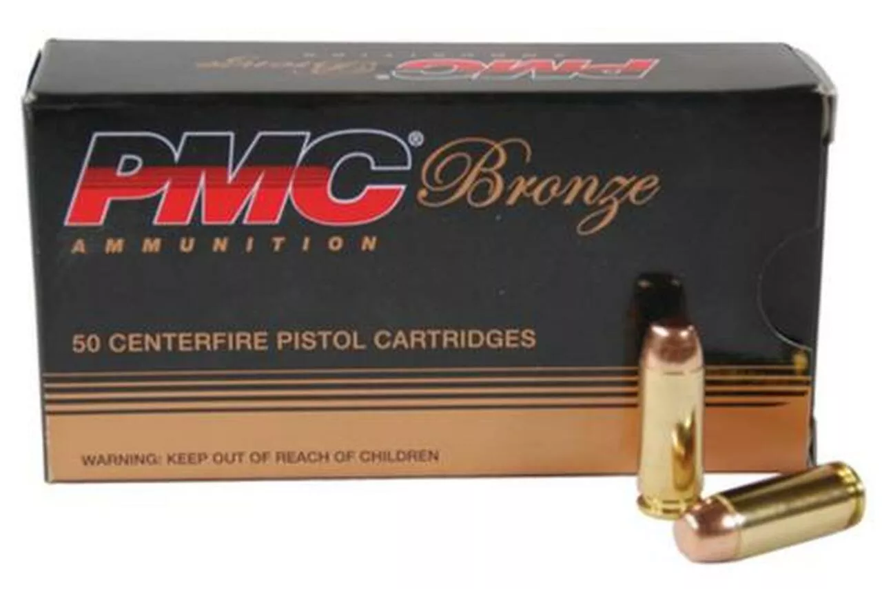 PMC Bronze .40 SW 165 Gr, Jacketed Hollow Point, 50rd Box 20 Box/Case